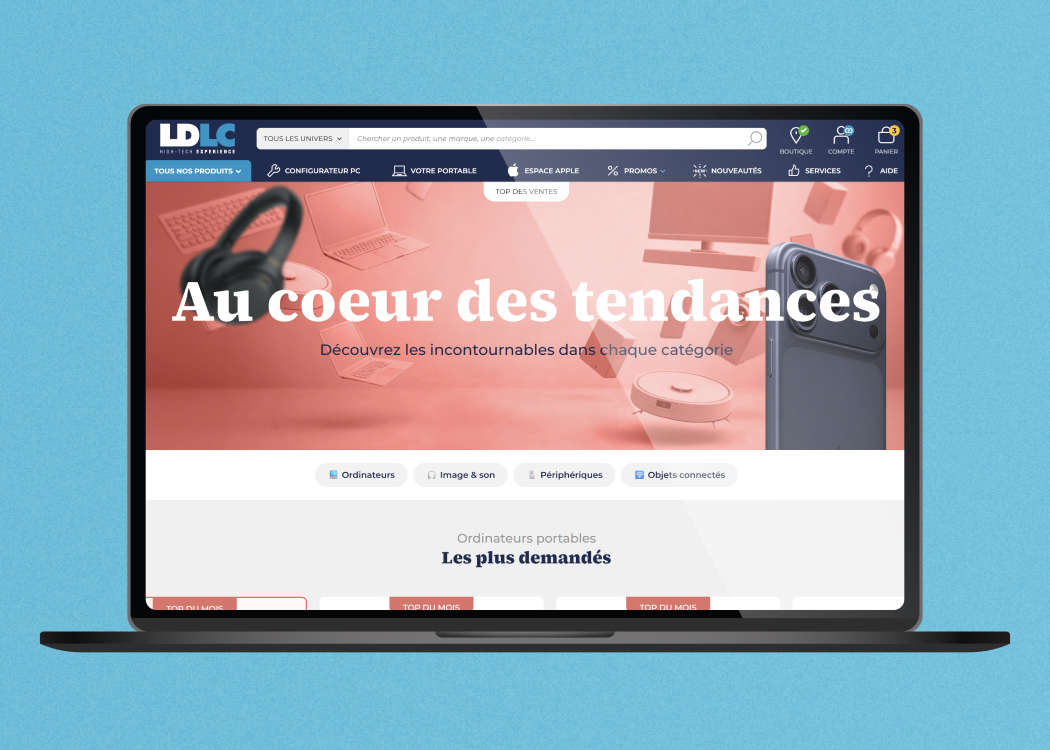 Landing page LDLC