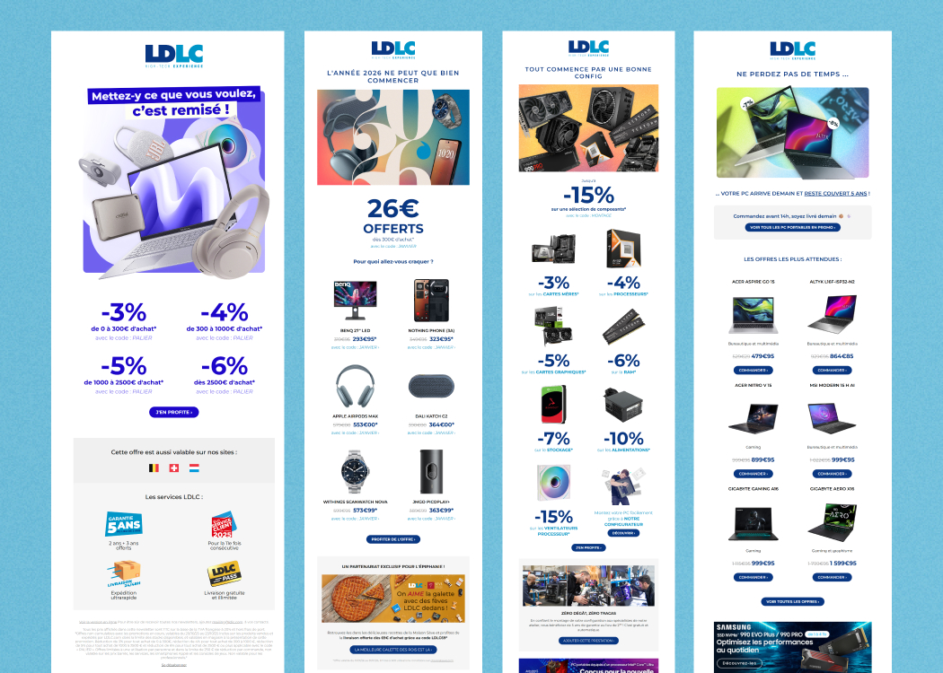 Newsletter LDLC codée