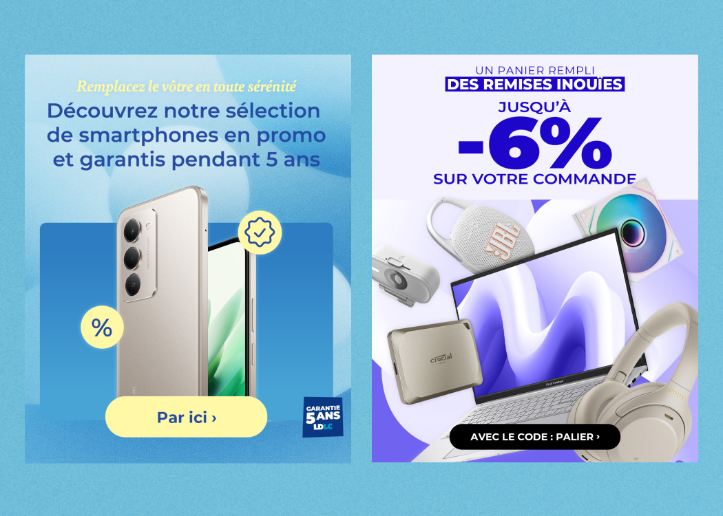 Visuels réseaux sociaux LDLC animés